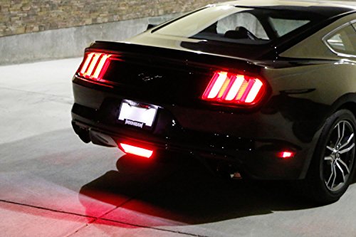 Clear Lens LED Rear Fog Light Kit with Red Tail Brake Lamp & White Backup Reverse Lamp O450777