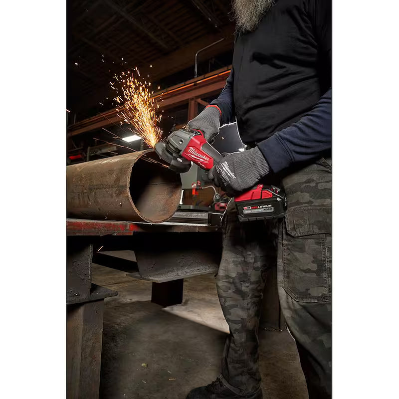 18-Volt Lithium-Ion Brushless Cordless 4-1/2 in./5 in. Grinder with Starter Kit J970