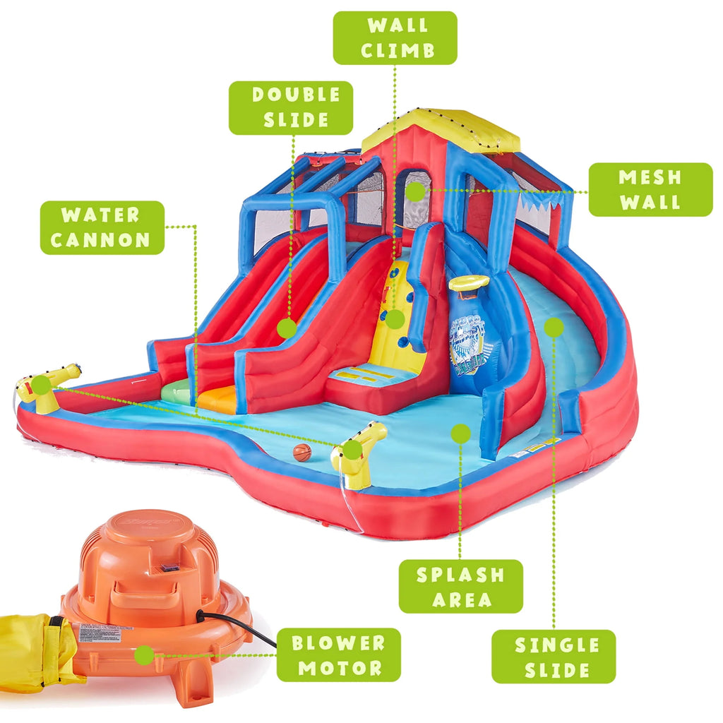 Inflatable Play Water Park with Slides and Water Cannons X255655