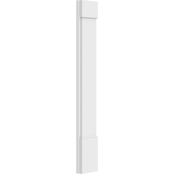 Plain PVC Pilaster with Standard Capital & Base (Pair) Q194887