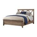 Full Size Panel Bed Natural Brown Mahogany L816357