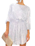Long Sleeve Floral Lace Round Neck Evening Dress H118329
