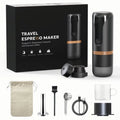 Portable Espresso Machine 9 Bar Rechargeable 2 in 1 Black Z317635