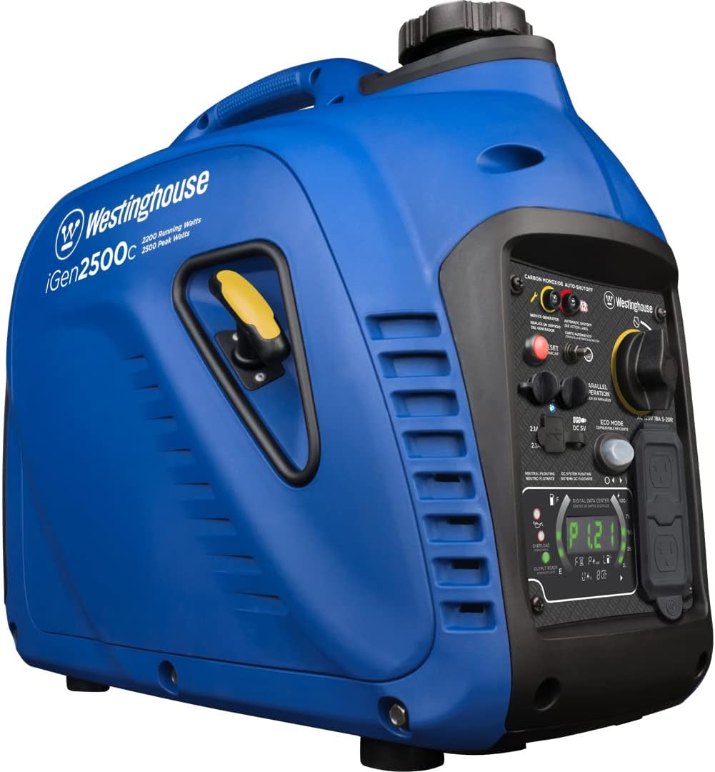 Portable Inverter Generator 2200 Peak Watts Gas Powered E611