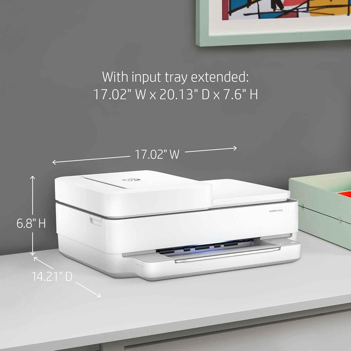 White Wireless Color Inkjet All-in-One Printer H66321