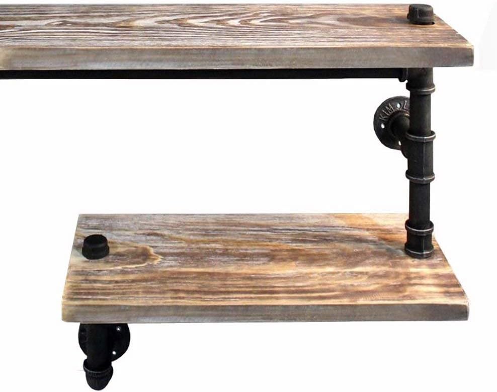 Reclaimed Wood Industrial Pipe Bookshelf I14791
