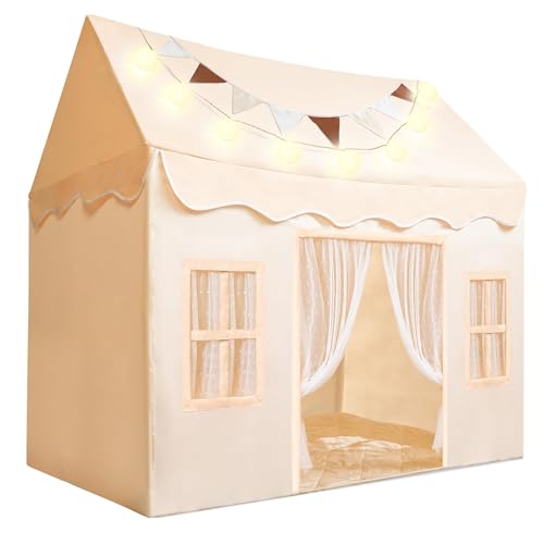 Play Tent with Blanket, LED Lights & Flags, 51*35*52 Inch G468