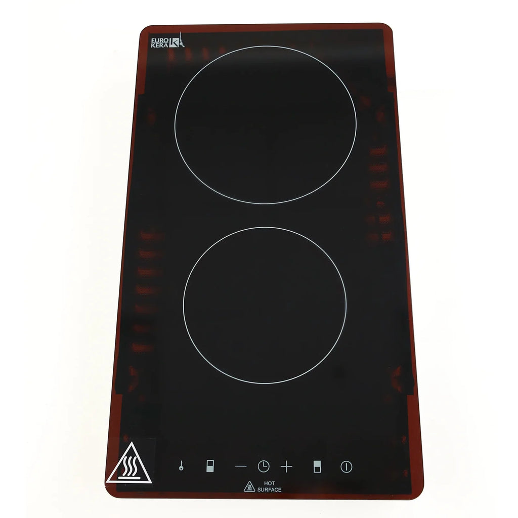 Dual Burner Electric Cooktop with Glass Surface E881192