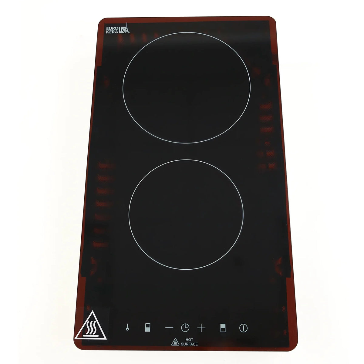 Dual Burner Electric Cooktop with Glass Surface E881192