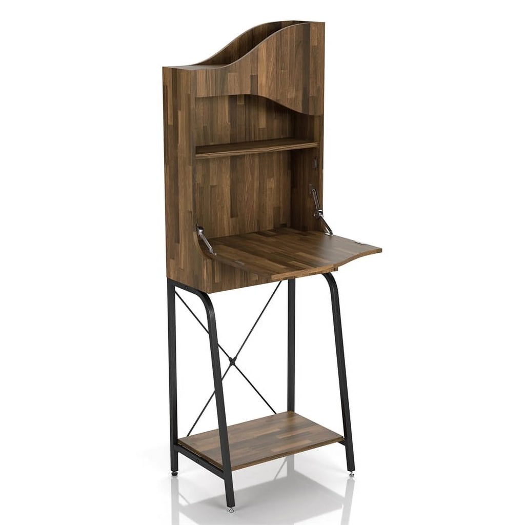 Wood 2-Shelf Mini Bar C4894