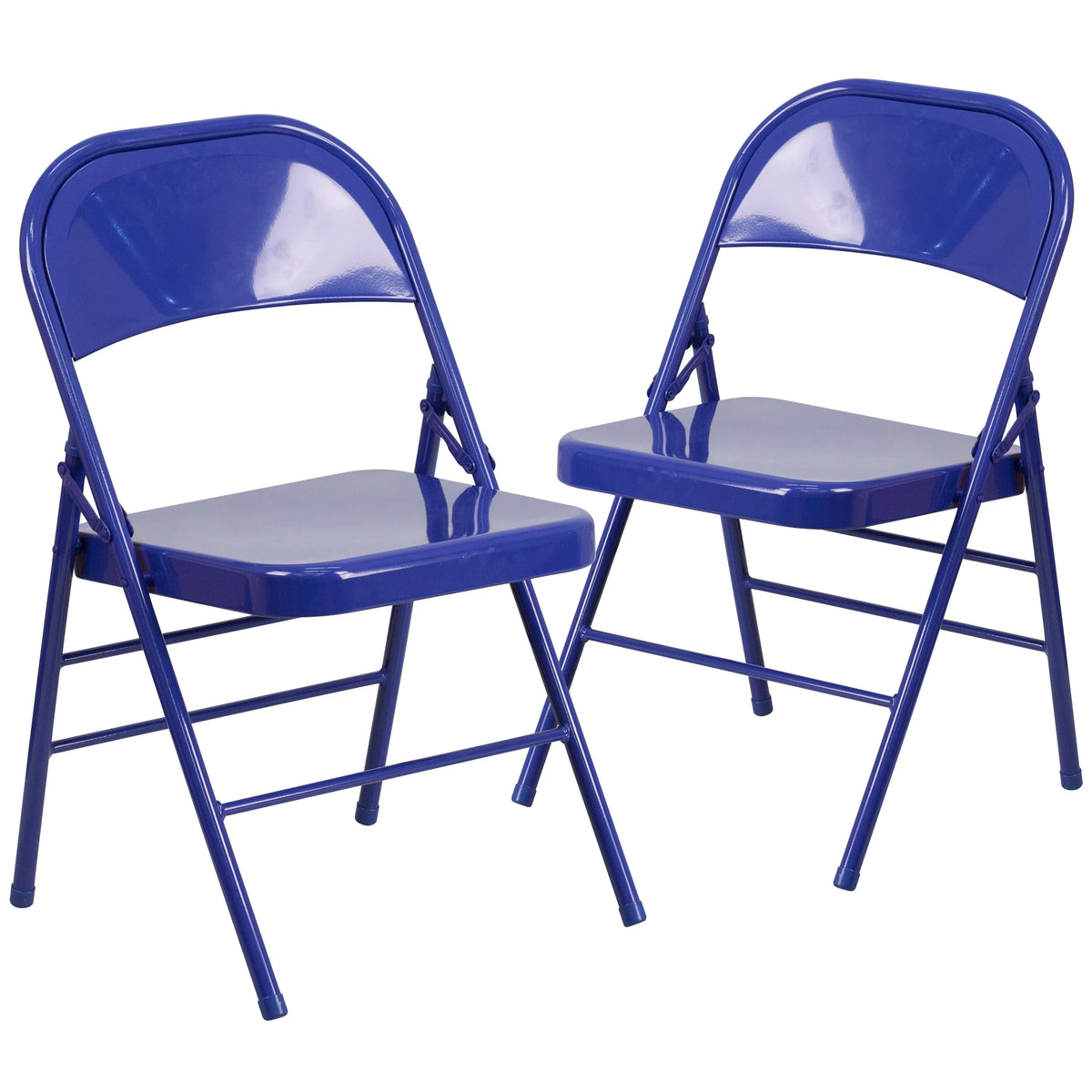 Cobalt Blue Metal Folding Chair S2307