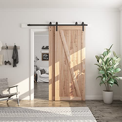 6.6 Feet Bypass Sliding Barn Door Hardware Kit X8266