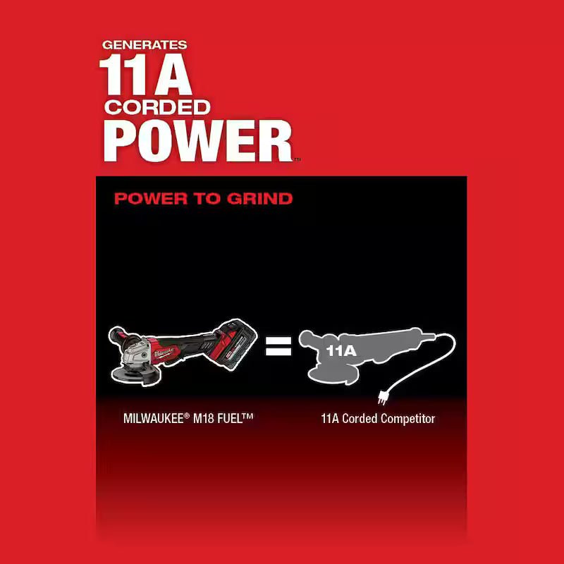 18-Volt Lithium-Ion Brushless Cordless 4-1/2 in./5 in. Grinder with Starter Kit J970