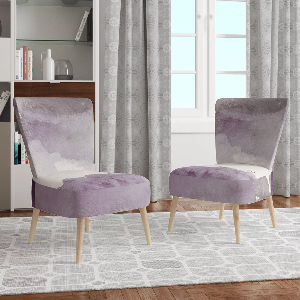 Amethyst And Grey Upholstered Accent Chair R218441