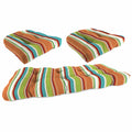 3-Piece Tufted Outdoor Cushion Set with Bench Cushion and 2 Seat Cushions H1727
