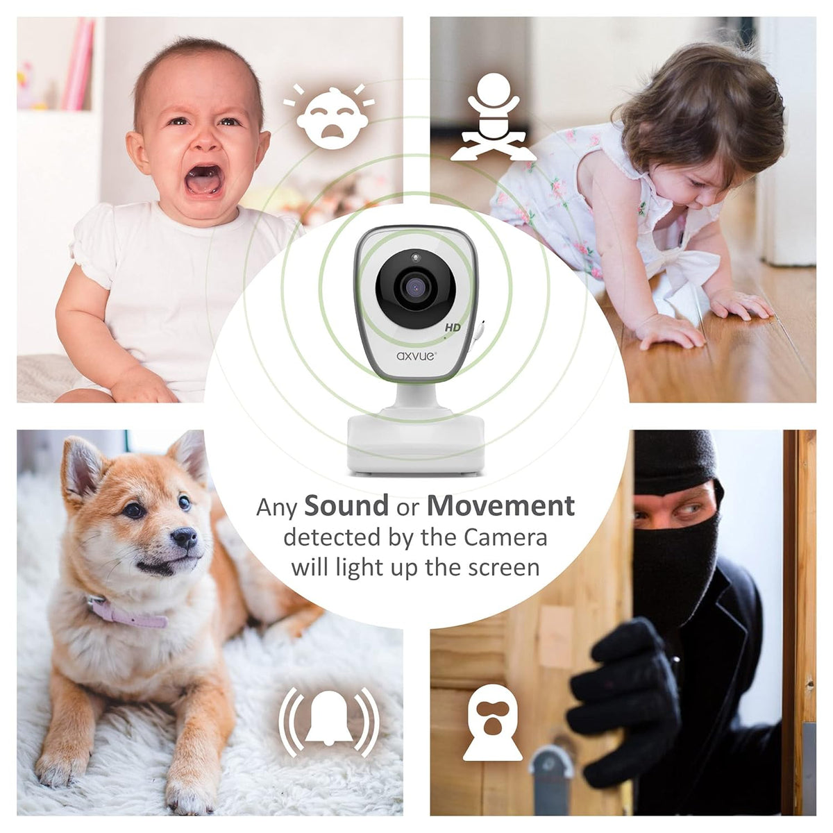 Video Baby Monitor with 2 HD Cams L899