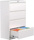 Black 2 Drawer Metal File Cabinet with Lock P34768