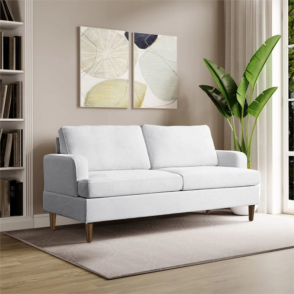 Cream Fabric Upholstery Sofa J456