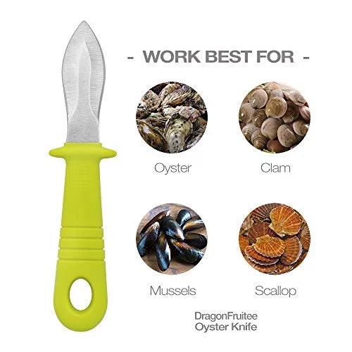 Oyster Shucking Knife with Ergonomic Grip and Anti-Slip Handle Q6155