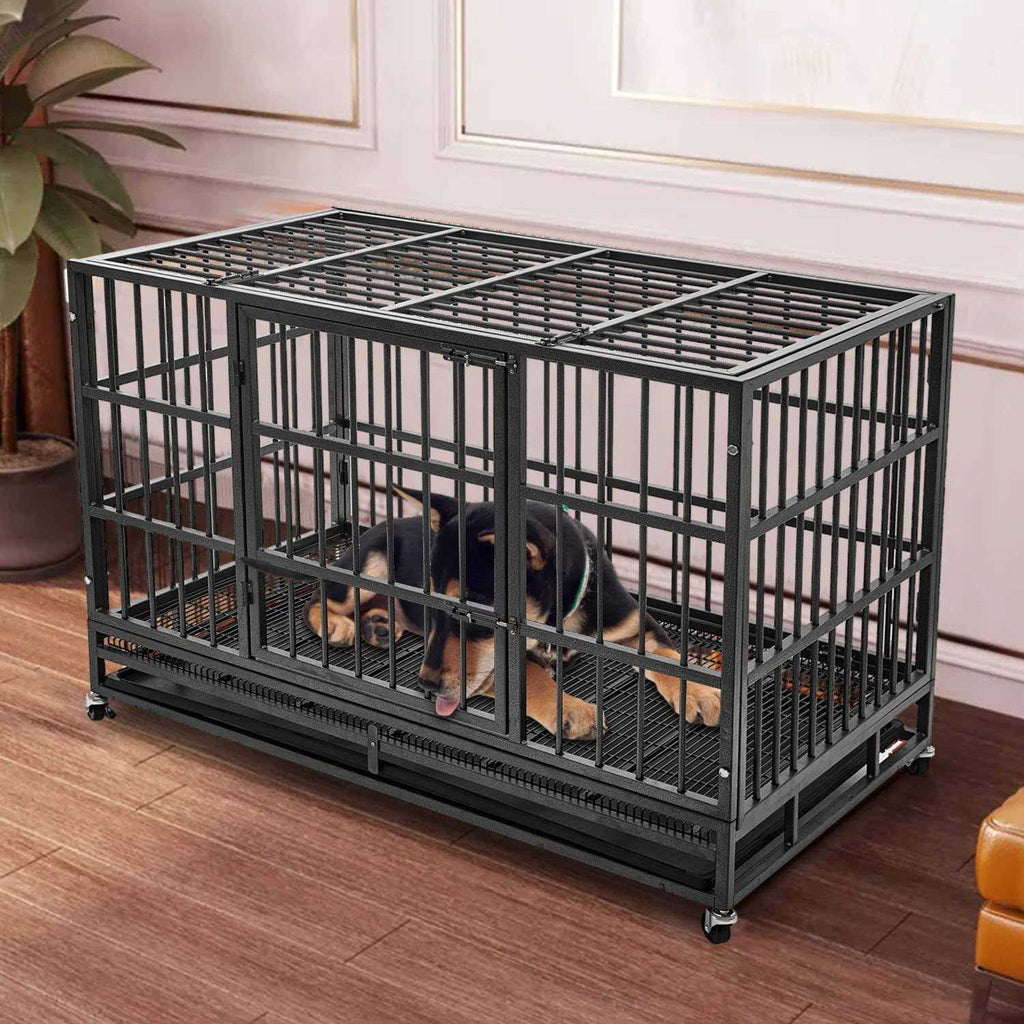 48 inch Heavy Duty Steel Dog Crate F77044