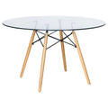 Round Glass Top Dining Table P195