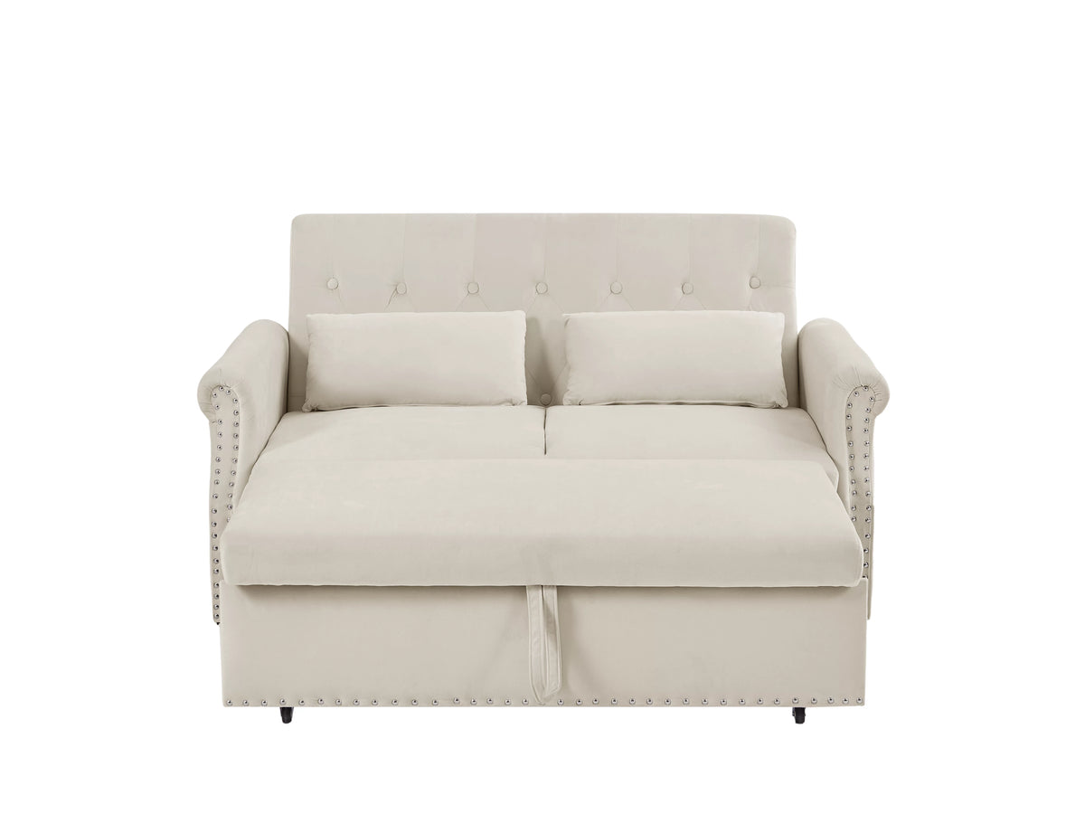 Velvet Convertible Sleeper Sofa Bed B729246