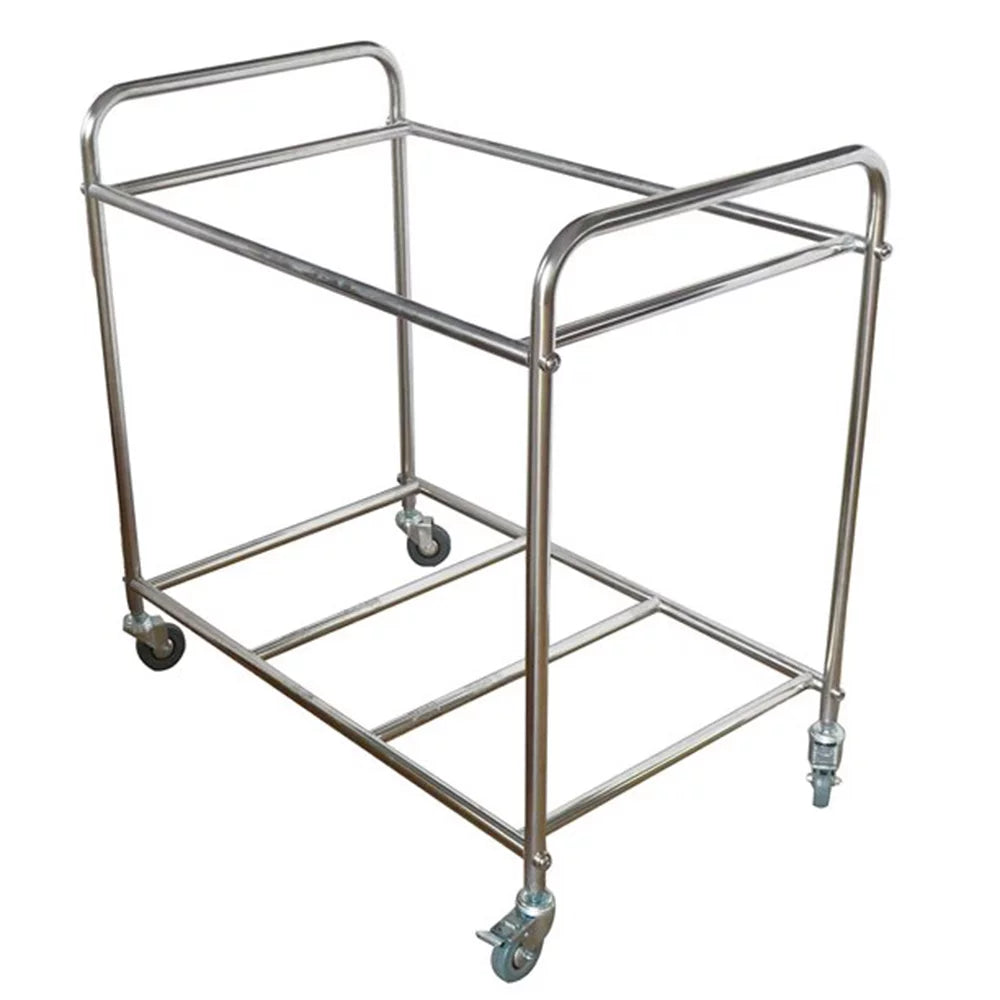 Laundry Sorter Cart with Removable Baskets Stainless Steel Frame Rolling Casters T765730