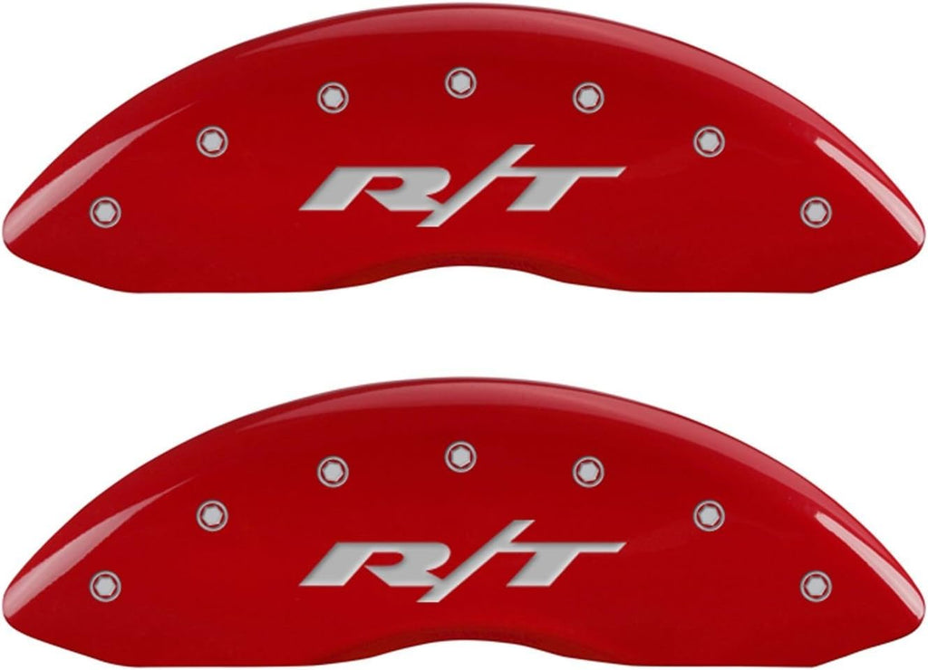 Red Powder Coat Finish Front and Rear Caliper Cover Set of 4 U441875