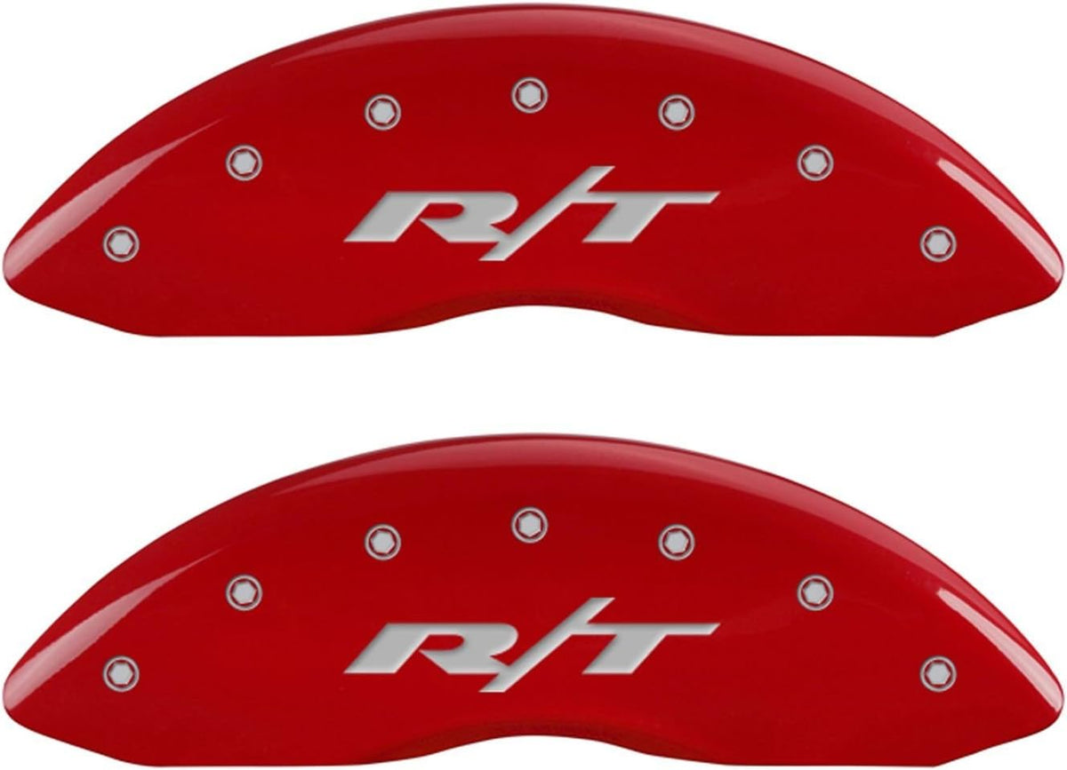 Red Powder Coat Finish Front and Rear Caliper Cover Set of 4 U441875