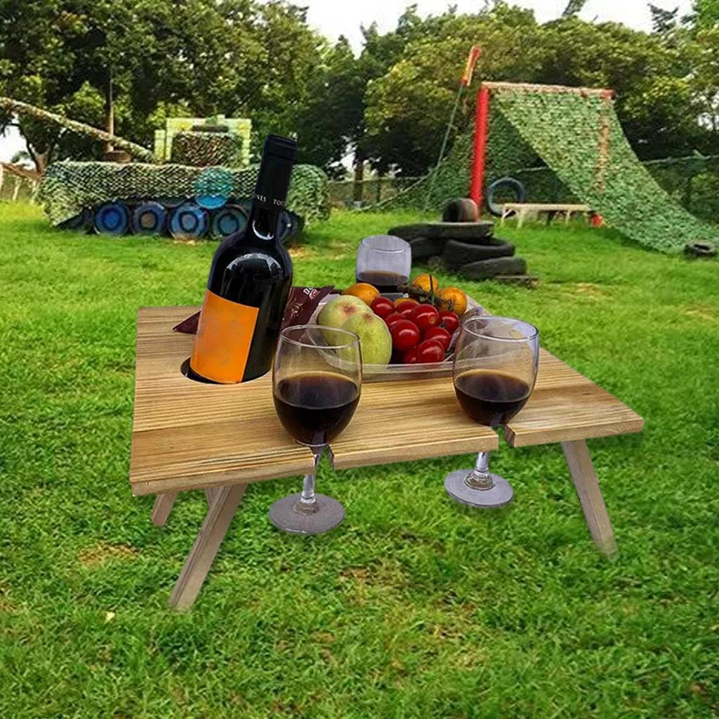 Wooden Outdoor Folding Picnic Table 34x30x16cm R637209