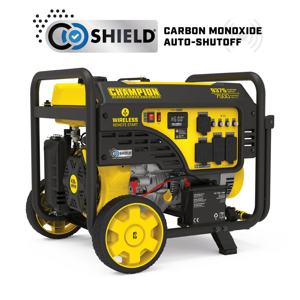 9375/7500-Watt Portable Generator with Wireless Remote Start J24160