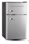 2 Door Compact Refrigerator with Chrome Trim T538