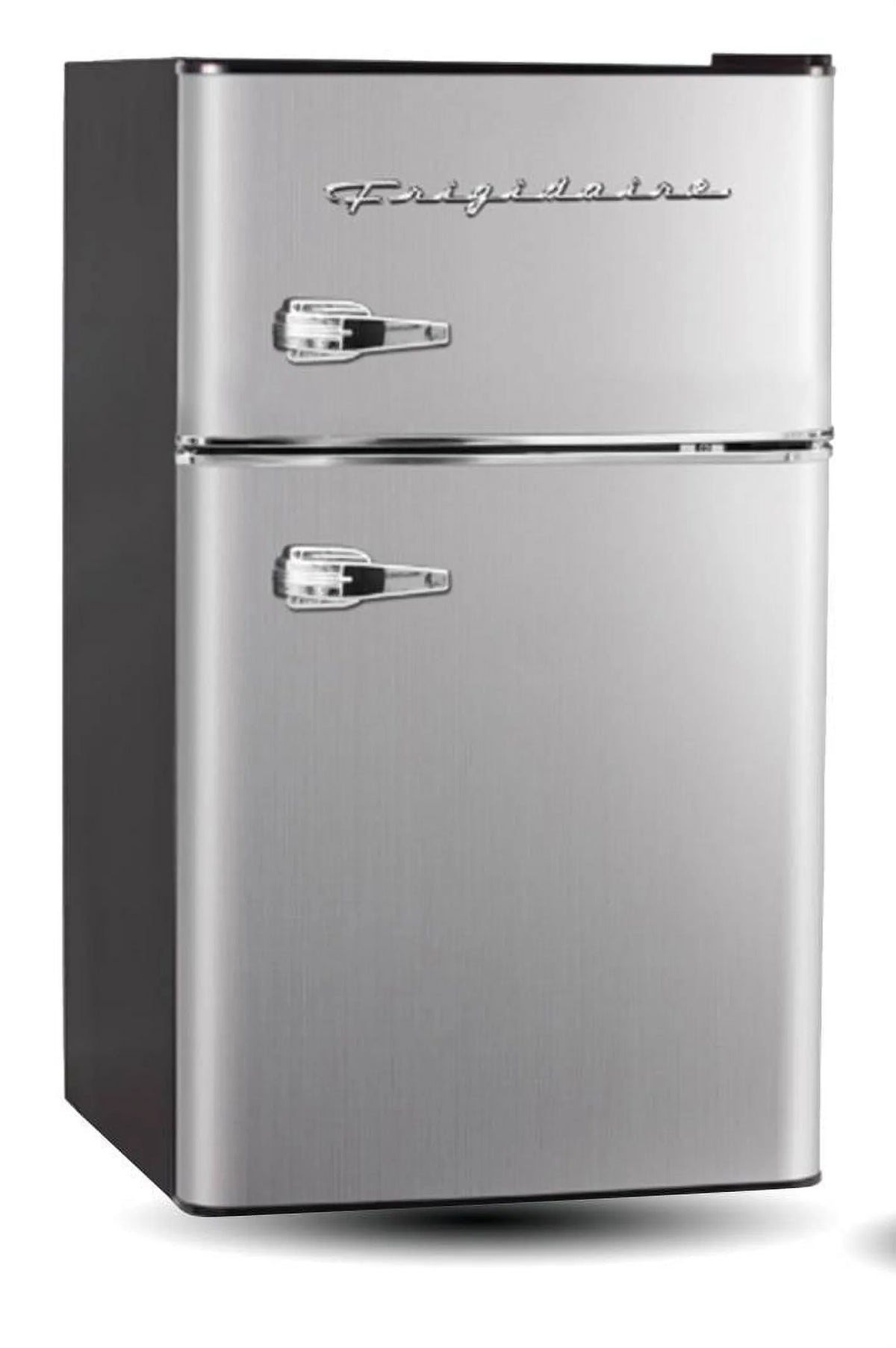 2 Door Compact Refrigerator with Chrome Trim T538