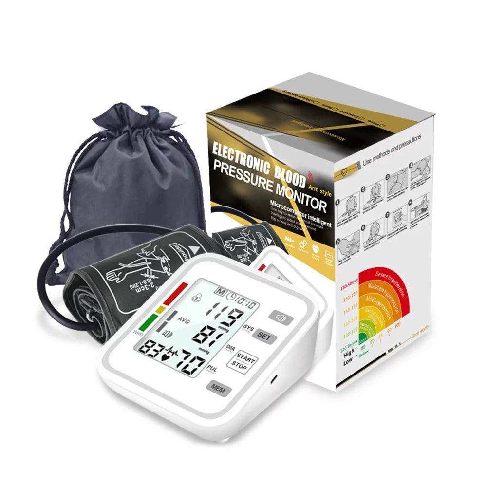 Upper Arm Automatic Electronic Blood Pressure Meter with LCD Display R13315