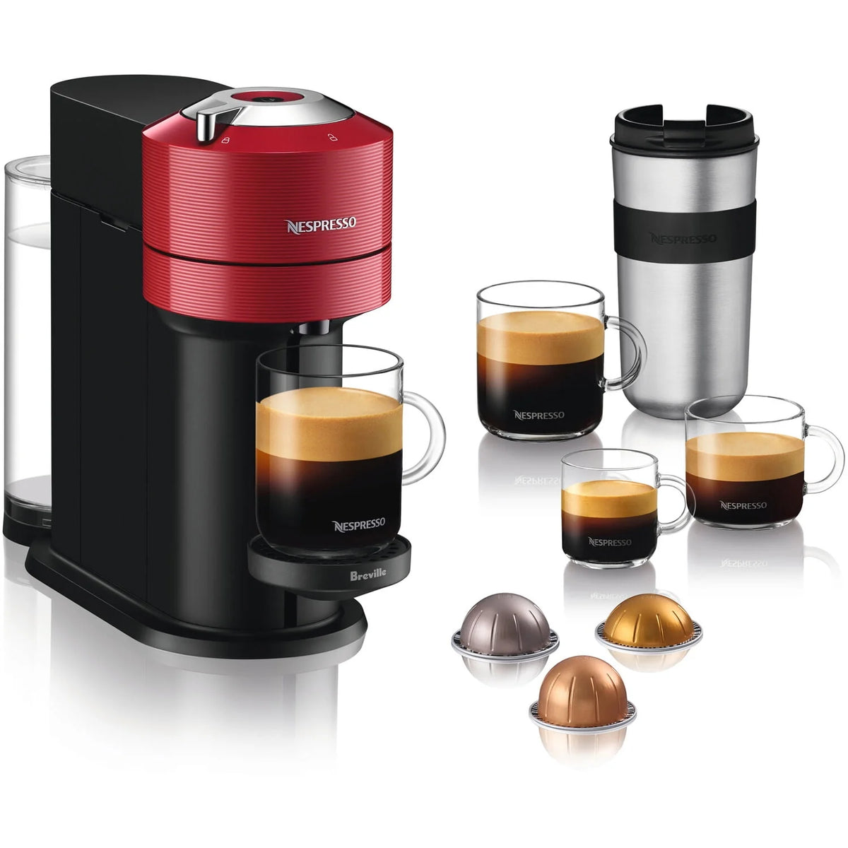 Red Coffee and Espresso Maker X180