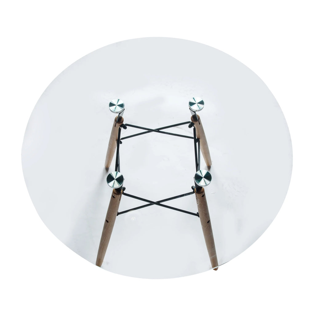 Round Glass Top Dining Table P195