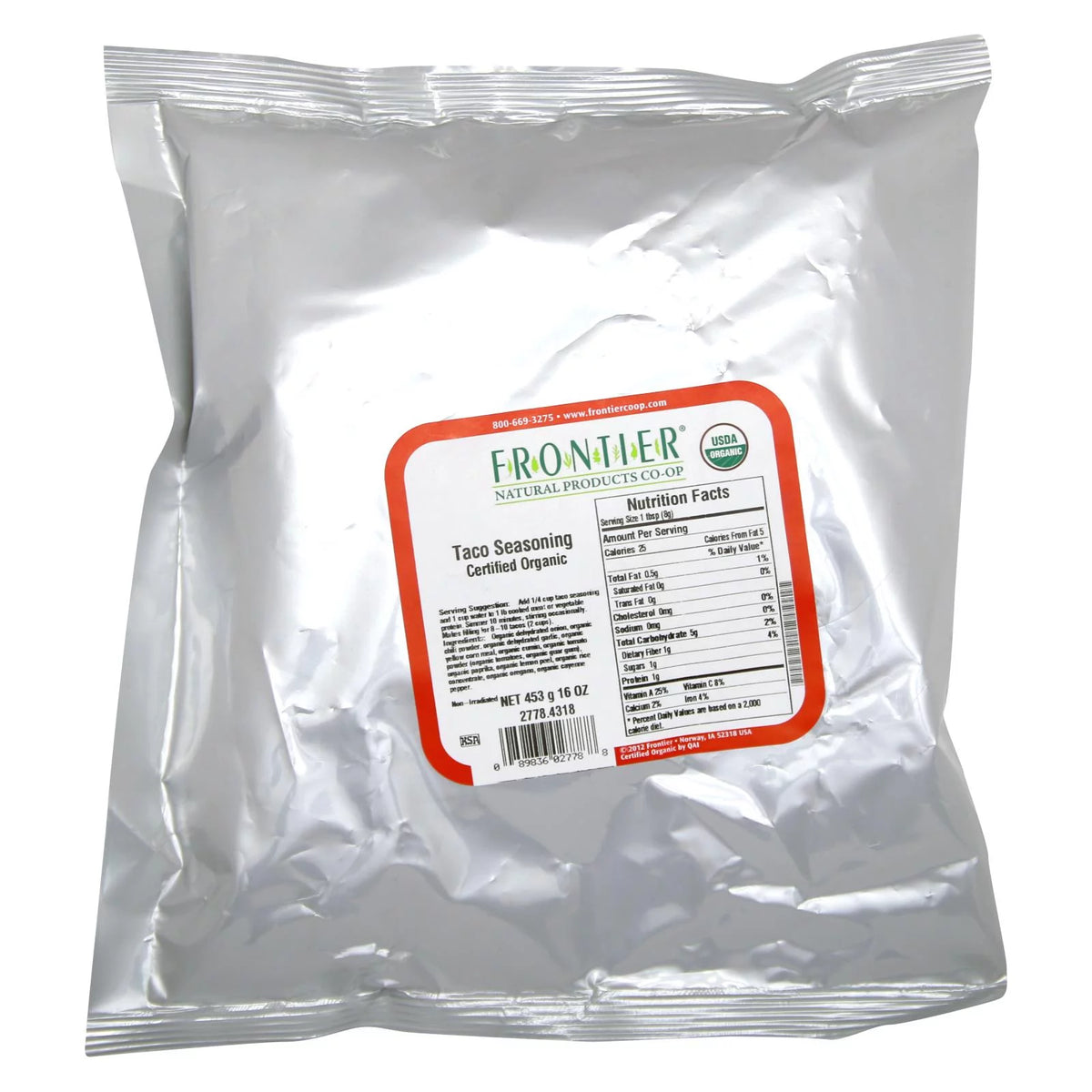 Organic Taco Seasoning, 1 Lb M146865