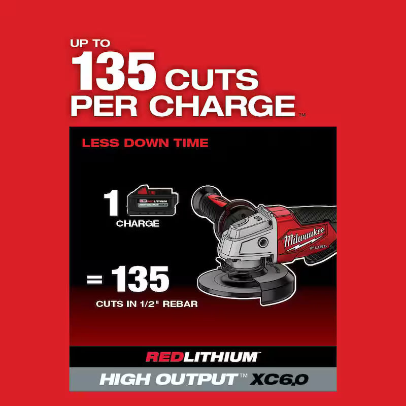 18-Volt Lithium-Ion Brushless Cordless 4-1/2 in./5 in. Grinder with Starter Kit J970