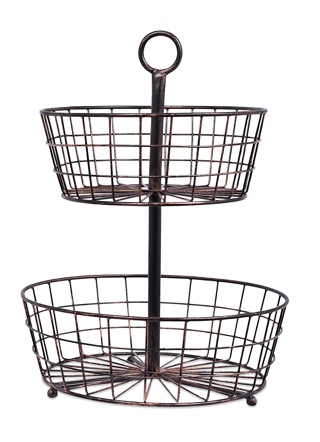 Metal 2-Tier Wire Fruit Basket F168