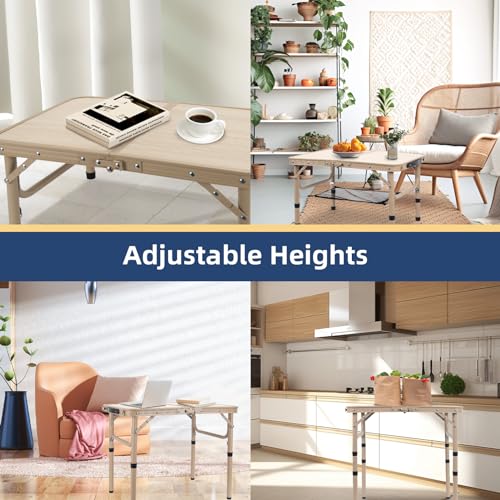 2FT Lightweight Portable Aluminum Folding Table J331770