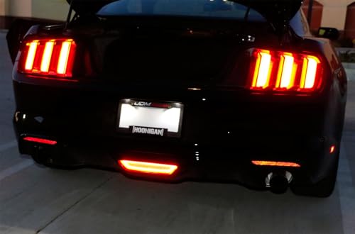 Clear Lens LED Rear Fog Light Kit with Red Tail Brake Lamp & White Backup Reverse Lamp O450777