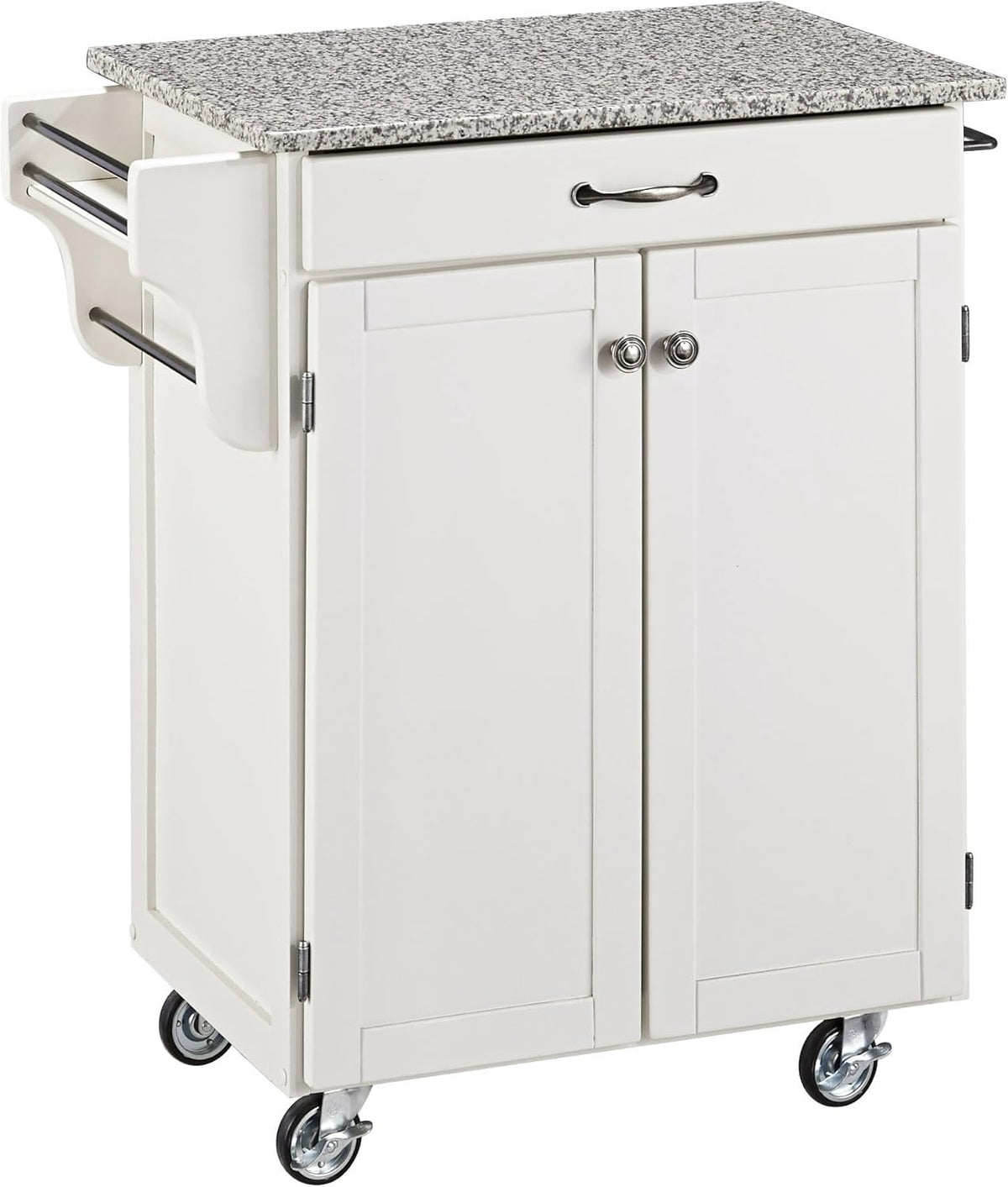 Cherry 2 Door Kitchen Cart with Oak Top V734393