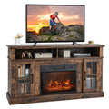 58'' Fireplace TV Stand with 1400W Electric Fireplace B209655