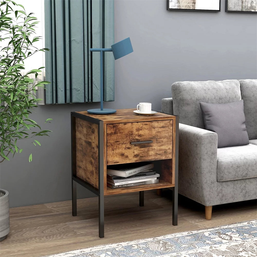 Rustic Brown 6 Drawer Wood Dresser S315