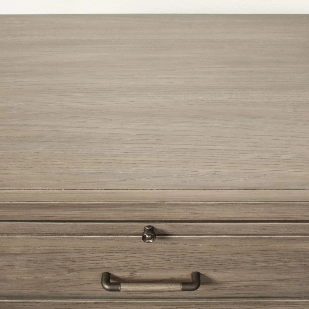 Gray Wash Wood One-Drawer Nightstand O7032