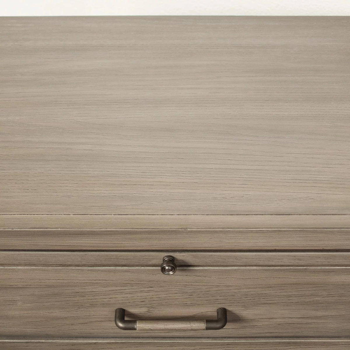 Gray Wash Wood One-Drawer Nightstand O7032