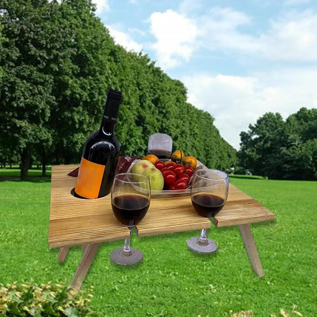 Wooden Outdoor Folding Picnic Table 34x30x16cm R637209