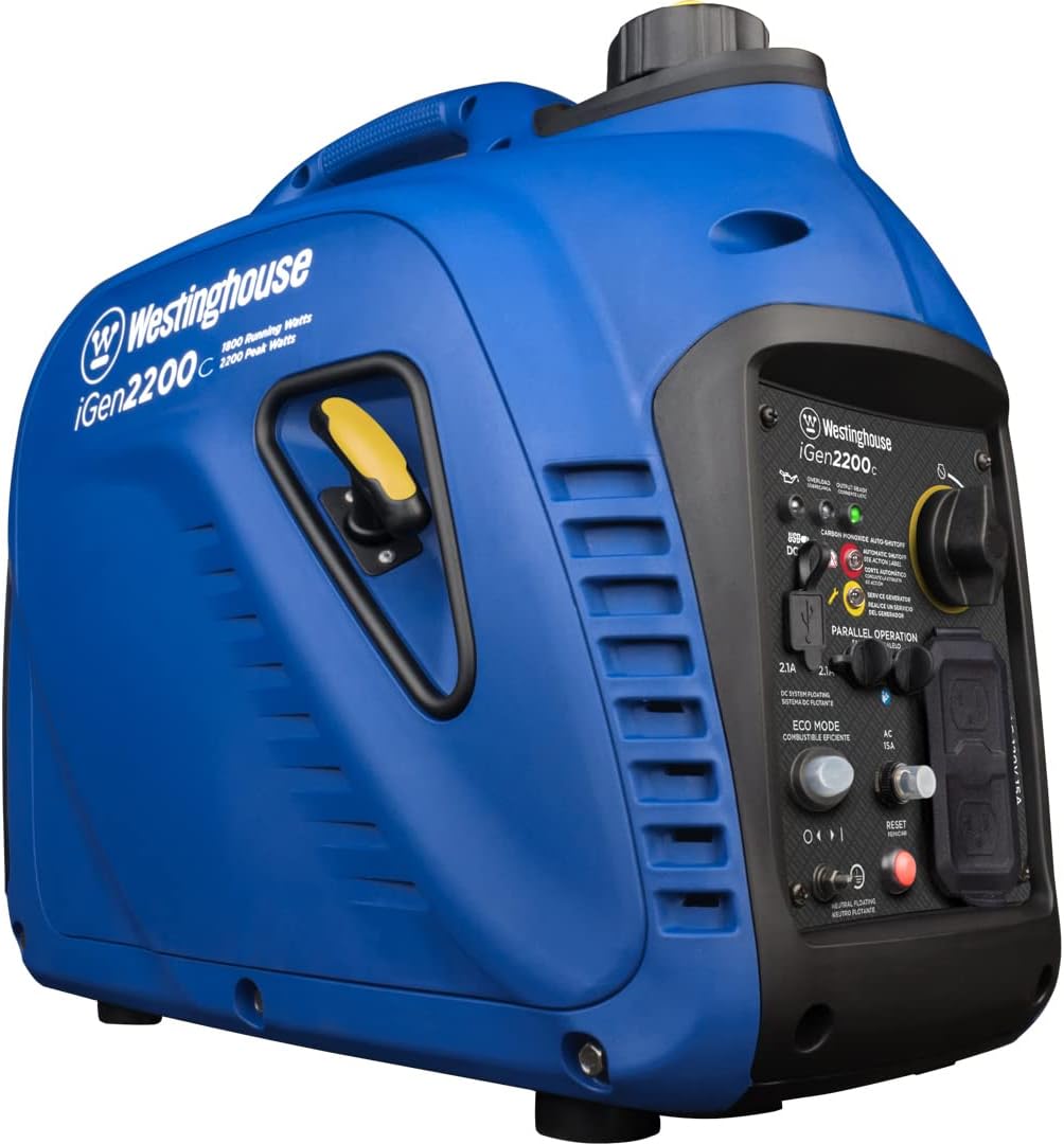 Portable Inverter Generator 2200 Peak Watts Gas Powered E611