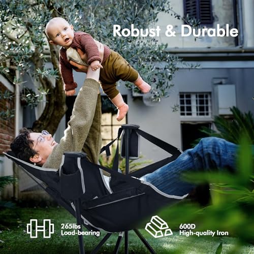 Hammock Camping Chair with Storage Bag 265lbs Weight Capacity N17320