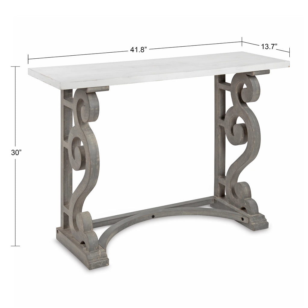 Solid Wood Farmhouse Console Table N61419